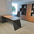 Luxury wooden executive office table design, office desk